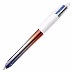 Stylo bille BIC 4 couleurs Gradient pointe moyenne retractable