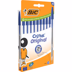 BIC 516352, Stylo à bille, Bleu, 10 pièce(s), Moyen