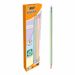 BIC Evolution, HB, Vert, Rose, Violet, Jaune, Hexagonal, 53 mm, 18 mm, 181 mm