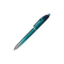 Stylo 4 couleurs - BIC - Pointe moyenne - Rétractable - Encre bleu noir rouge vert