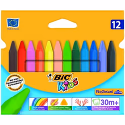 BIC Kids Plastidecor, 12 pièce(s), Multicolore, Triangle, Cire, 2,5 an(s)