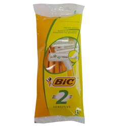 BIC 2 Sensitive Rasoirs Jetables pour Peau Sensible - Lames de Rasoir Douces et Précises - Lot de 5 Pièces