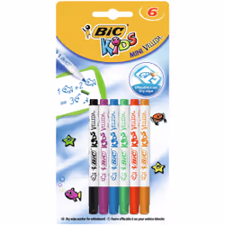 Velleda Mini Kids Bl6, 6 pièce(s), Multicolore, Multicolore, Multicolore, Plastique, 1 mm