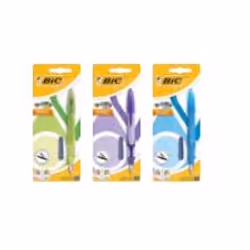 BIC EasyClic, Multicolore, Système de remplissage cartouche, Bleu, Fin, Ambidextre, Ampoule