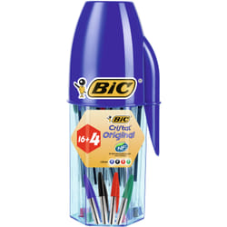 BIC 929081 stylo à bille Noir, Bleu, Vert, Rouge 20 pièce(s)