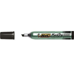 BIC 8418301 marqueur indélébile Pointe biseautée Noir 12 pièce(s)
