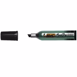 BIC Marking Onyx 1481, Noir, Pointe biseautée, Noir, Bleu, Métal, 3,7 mm, 5,2 mm