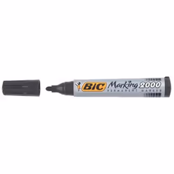 BIC Marking 2000, Noir, Pointe ogive, Noir, 1,7 mm, Encre à base d'alcool, 145 mm