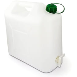 EDA - 10586 jerrican alimentaire 15L naturel plastique, blanc, 30X20X20 cm