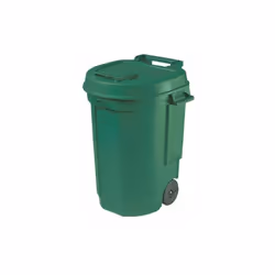 Description générale Poubelle à roulettes de jardin d'une capacité de 110 L, idéale pour l'évacuation des déchets. Sa concept ...