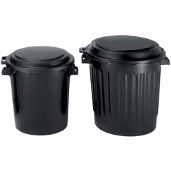 Description générale Indispensable pour la maison, cette Poubelle de Rue 50L avec Couvercle de EDA vous permet de jeter tous  ...