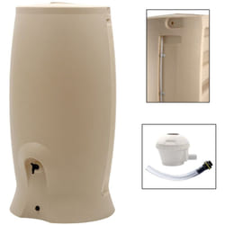 Récupérateur d'eau de pluie 500 l rotomoulé recup'o + Kit Collecteur EDA