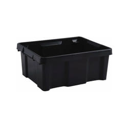EDA - Bac de rangement emboitable professionnel 20 litres gris