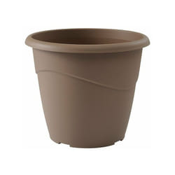Pot de fleur rond marina diam 30 - 10 litres taupe EDA