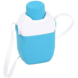 Gourde isotherme - EDA - 1 L - Bleu turquoise / Blanc