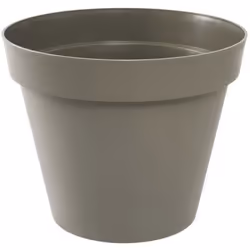 Pot de fleur rond Toscane Ø 48 x H.40 cm -Taupe - Eda