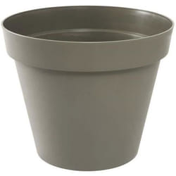 Pot de fleur rond Toscane Ø 48 x H.40 cm -Taupe - Eda
