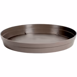 Présentation Soucoupe pour pot de fleur rond Toscane POP 30 centimètres (Réf : 13613). Matière : Polypropylène Dimensions : Ø ...