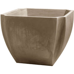 EDA - Bac à arbustes palmea Taupe - carré 70 x 70 x 55cm - 110L