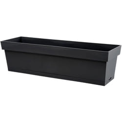 Jardinière Toscane avec plateau clipsé 60x18x16,7cm 13L - Gris anthracite