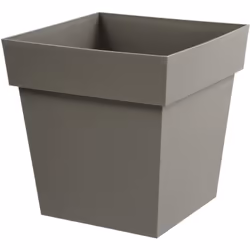 Pot de fleurs carré de la gamme TOSCANE. Ce pot de fleurs carré Toscane de la marque EDA est de fabrication française. Robust ...