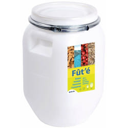 EDA - Fût Plastique Hermétique 50 Litres 36 x 36 x 53