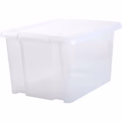 EDA PLASTIQUE Boîte de rangement Funny Box 80 L - Naturel - 647 x 495 x 362 cm