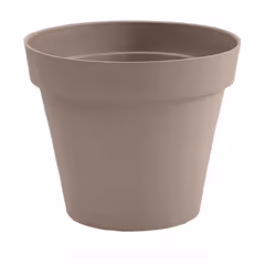 Présentation Pot de fleur intérieur ou extérieur en polyéthylène.Couleur Taupe De marque EDA Plastiques, ce pot est issu d'un ...