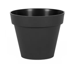 EDA - Pot de fleur Toscane ø 20 x 17 cm rond - 3 l - Gris anthracite
