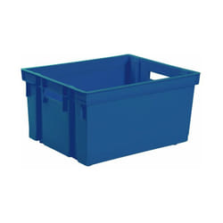 EDA - Bac de rangement sans couvercle - 20L - Bleu