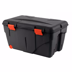 Condt. : VG , Contenance : 85 l , L. x l. x prof. (cm) : 75 x 45 x 39 , Couleur : Noir / rouge