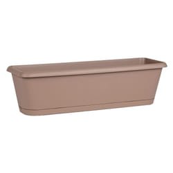 Jardinière Chorus 60 taupe - 58,8 x 18,8 x 16,1cm - 11.6L EDA Plastique