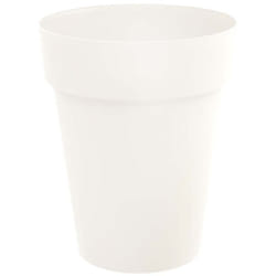 EDA - Pot de fleur rond Toscane ø 44 x H.53 cm - Blanc