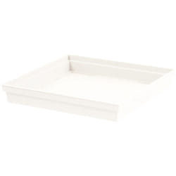 EDA - Soucoupe Toscane carrée 32 cm - Blanc