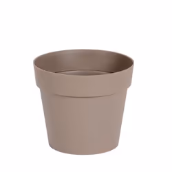 Présentation Pot de fleur intérieur ou extérieur en polyéthylène. Couleur Taupe De marque EDA Plastiques, ce pot est issu d'u ...