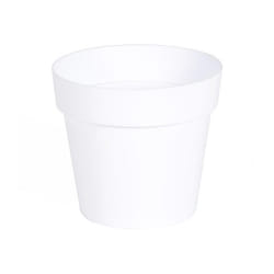 EDA - Pot de fleur Toscane ø 15 x 13,6 cm rond - 1,6L Blanc