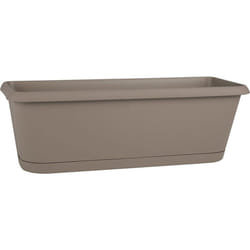 EDA - Jardinière chorus Taupe, 30 x 12 x 11,4 cm, 2,6 l