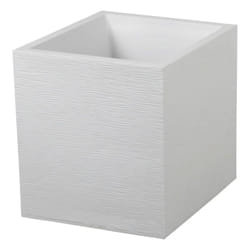 EDA - Pot carre Graphit - 39 x 39 x 43 cm - Contenance 35 l - Blanc ceruse
