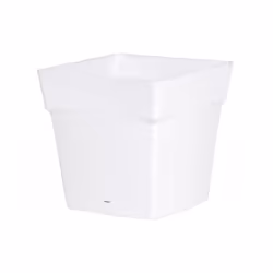 Présentation Pot de fleur avec soucoupe intérieur ou extérieur en polyéthylène.Couleur Blanc De marque EDA Plastiques, ce pot ...