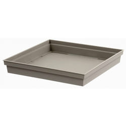 EDA - Soucoupe plastique carré toscane pot carré 22 l 26,7 x 26,7