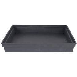Soucoupe Plastique L.26.7 X L.26.7 X H.3.8 Cm Anthracite