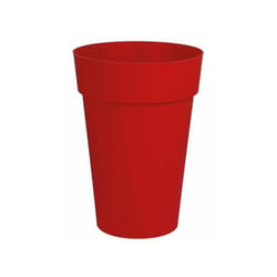 EDA - Pot haut toscane rond 50l d 44x53 rouge rubis ref 13629r ru