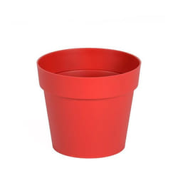 EDA - Pot de fleur Toscane Ø13x11,7 cm rond - 1,1L - Rouge rubis