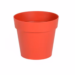 Présentation Pot de fleur intérieur ou extérieur en polyéthylène.Couleur Rouge Rubis De marque EDA Plastiques, ce pot est iss ...