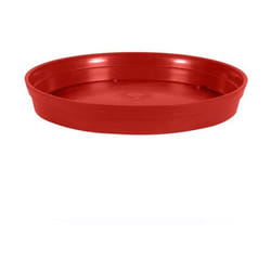 Soucoupe Ø15 cm pour pot de fleur Toscane Ø20 cm- Rouge Rubis