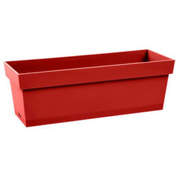 Jardinière Toscane + plateau clipsé 50 x 18 x 16,7 cm - Rouge rubis EDA