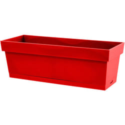 Jardinière Toscane avec plateau clipsé 60x18x16,7cm 13L - Rouge Rubis