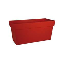 EDA - Jardinière Muret Toscane 79 x 36 x 39 cm - Rouge rubis