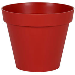 EDA - Pot de fleur rond Toscane ø 100 x H.79 cm - Rouge rubis
