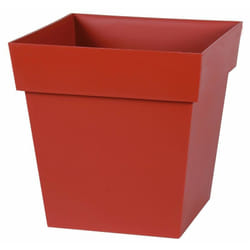 EDA - Pot de fleur plastique carré toscane 22 litres - 32 x 32 x 32